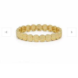 *Viral* Lisa Gozlan Happy face classic bracelet in Gold! SOLD!